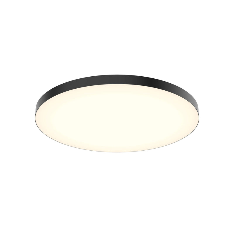 Fusion 21" Round Trimless Flush Mount in Black