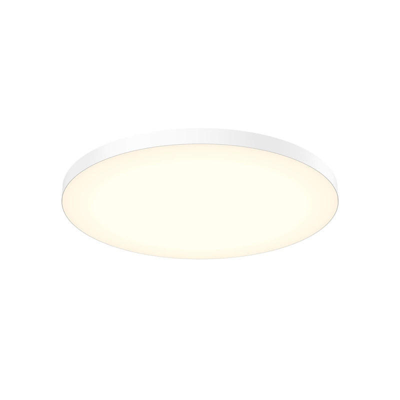 Fusion 21" Round Trimless Flush Mount in White