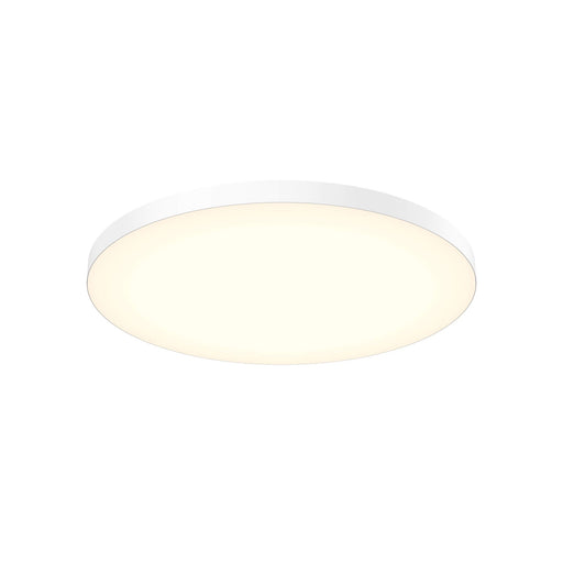 Fusion 21" Round Trimless Flush Mount in White