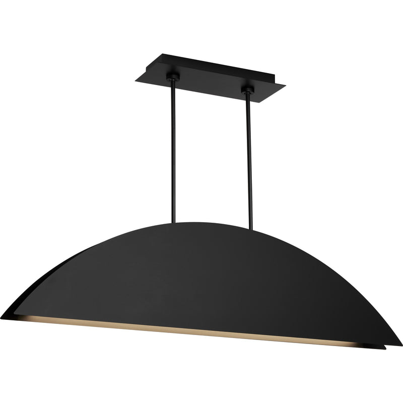 Bau 50 Linear Pendant in Nightshade Black