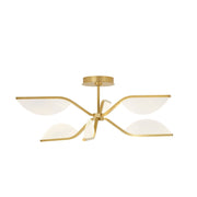 Belterra 30 Semi-Flush Mount in 30 Natural Brass