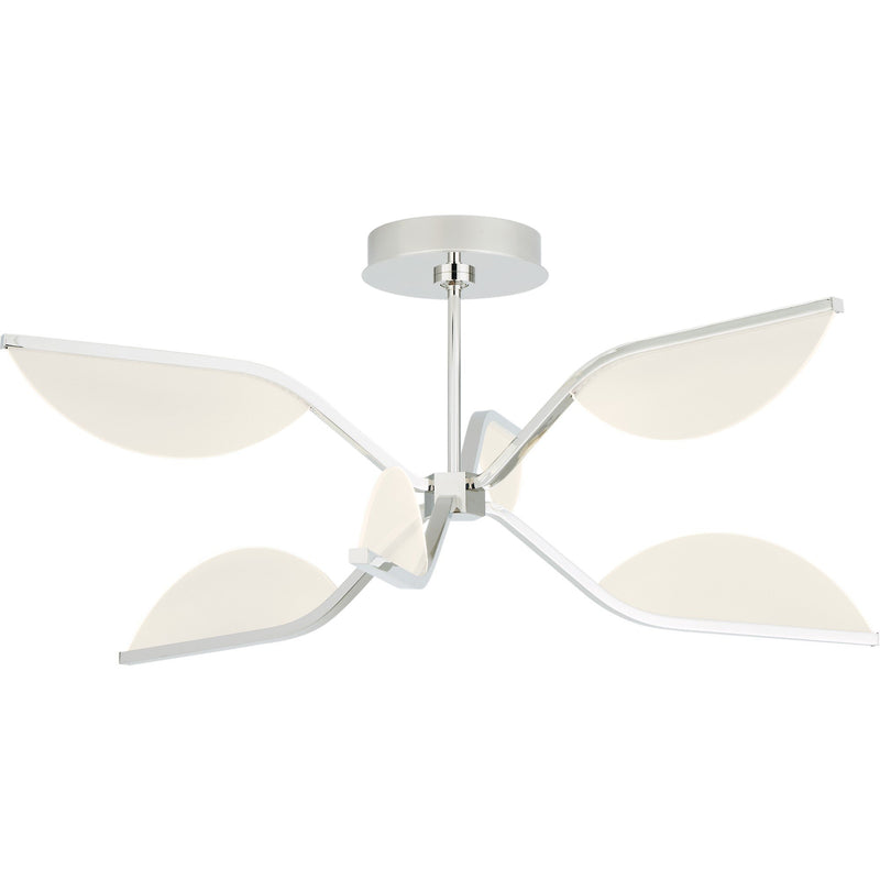 Belterra 30 Semi-Flush Mount in 30 Polished Nickel