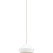 Brummel Pendant in Antique Bronze with Matte White Glass