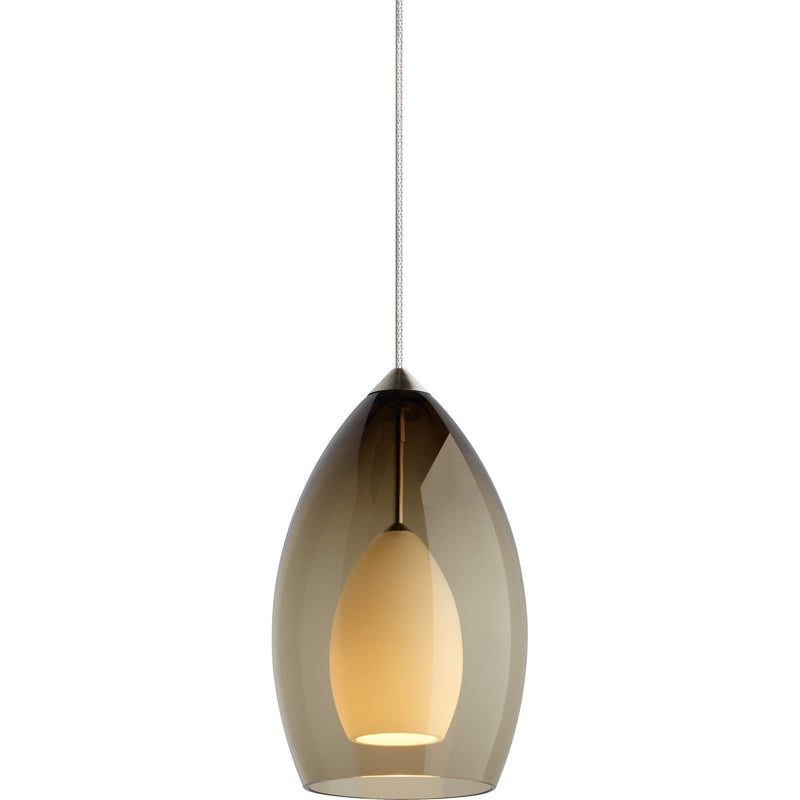 Fire Pendant in Satin Nickel