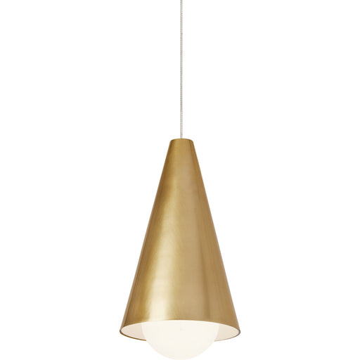 Joni Mini Pendant in Natural Brass