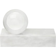 Mina Table Lamp in White Marble