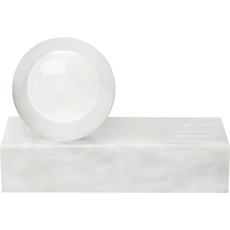 Mina Table Lamp in White Marble