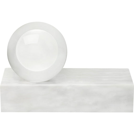 Mina Table Lamp in White Marble