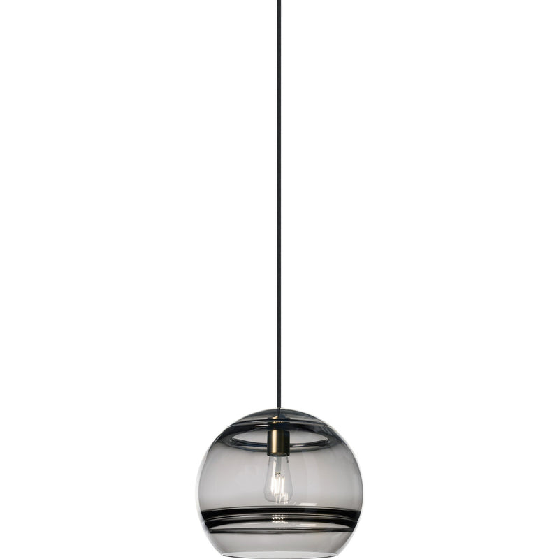 Sedona Large Pendant in Transparent Smoke Aged Brass