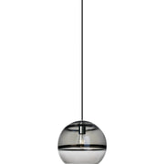 Sedona Large Pendant in Transparent Smoke Satin Nickel