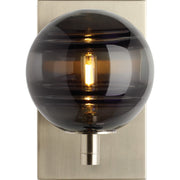 Sedona Wall Sconce in Transparent Smoke Satin Nickel