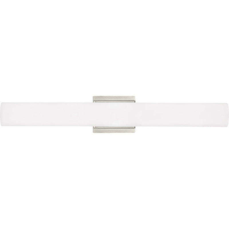 Solace Bath Vanity Light in White Satin Nickel
