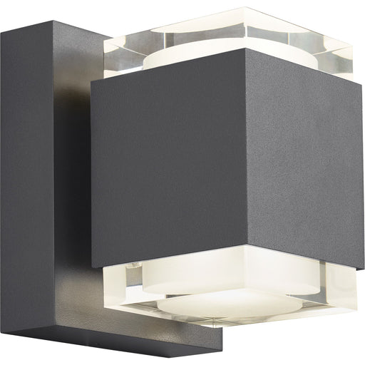 Voto 6 Downlight Outdoor Wall Sconce in Charcoal