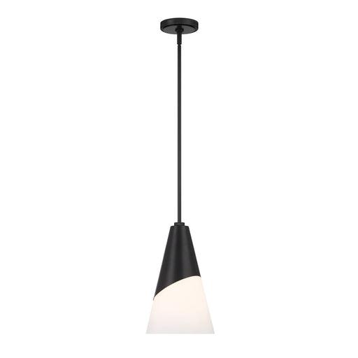 Tori 1 Light 9" Pendant in Matte Black