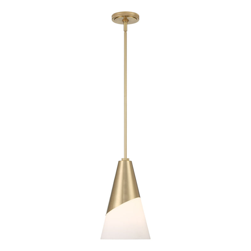 Tori 1 Light 9" Pendant in Vibrant Gold
