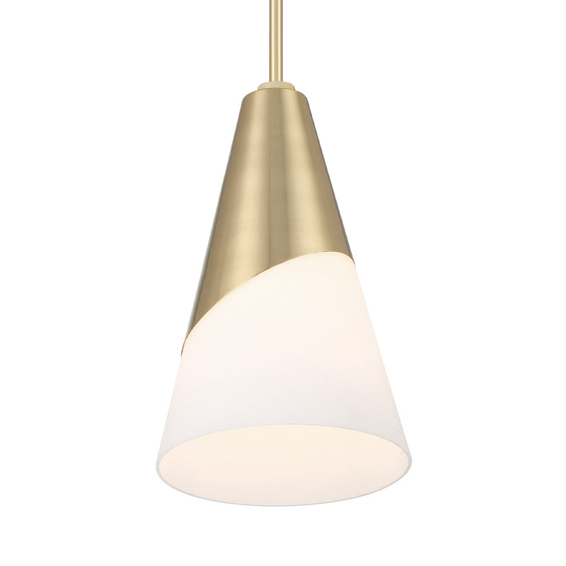 Tori 1 Light 9" Pendant in Vibrant Gold