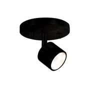 Lyra 6" Semi-Flush Mount in Black