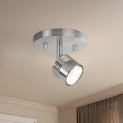 Lyra 6" Semi-Flush Mount in Brushed Nickel