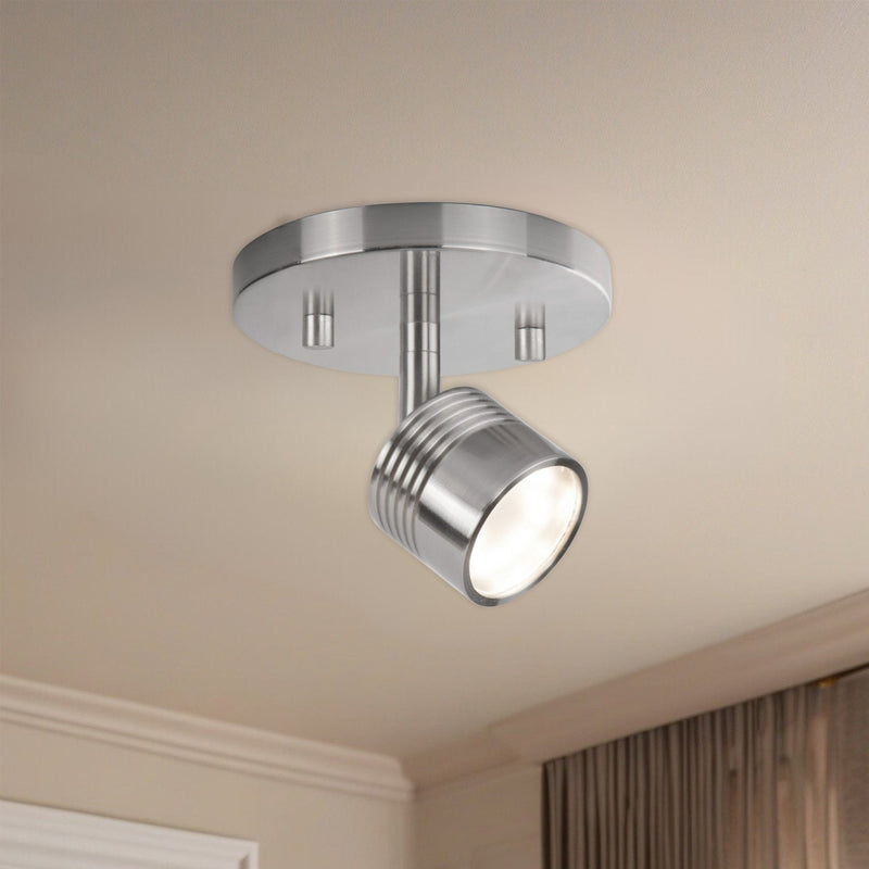 Lyra 6" Semi-Flush Mount in Brushed Nickel