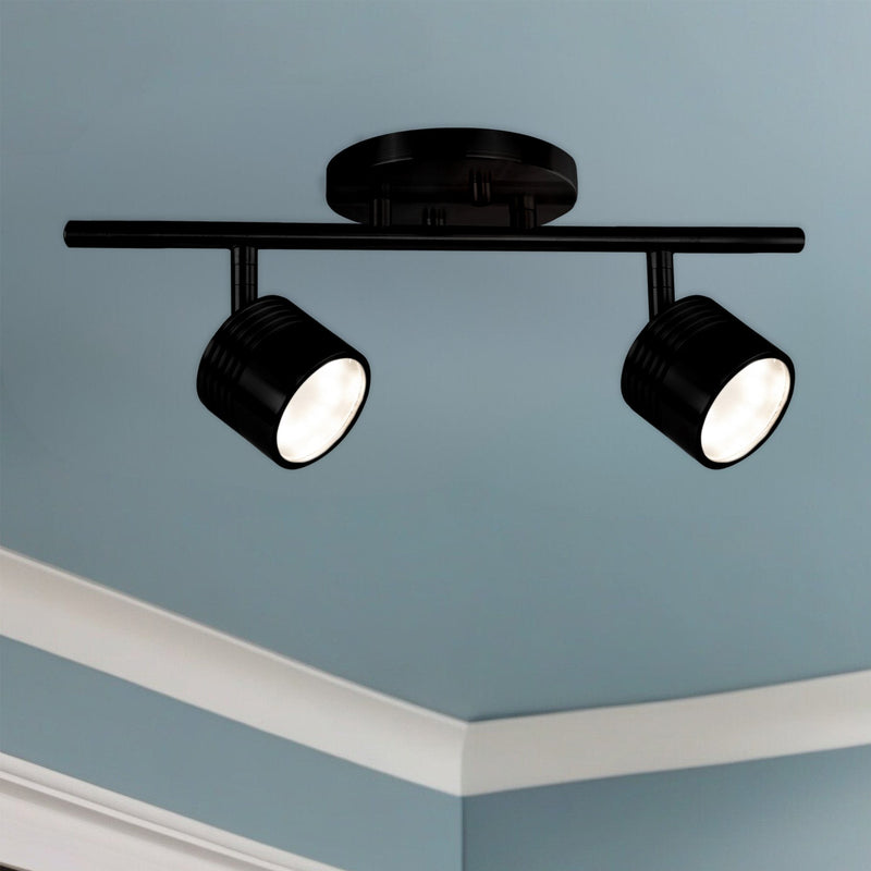 Lyra 15" Semi-Flush Mount in Black