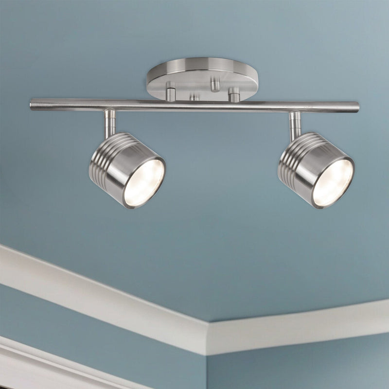 Lyra 15" Semi-Flush Mount in Brushed Nickel