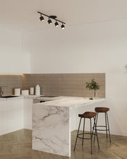 Lyra 30" Semi-Flush Mount in Black