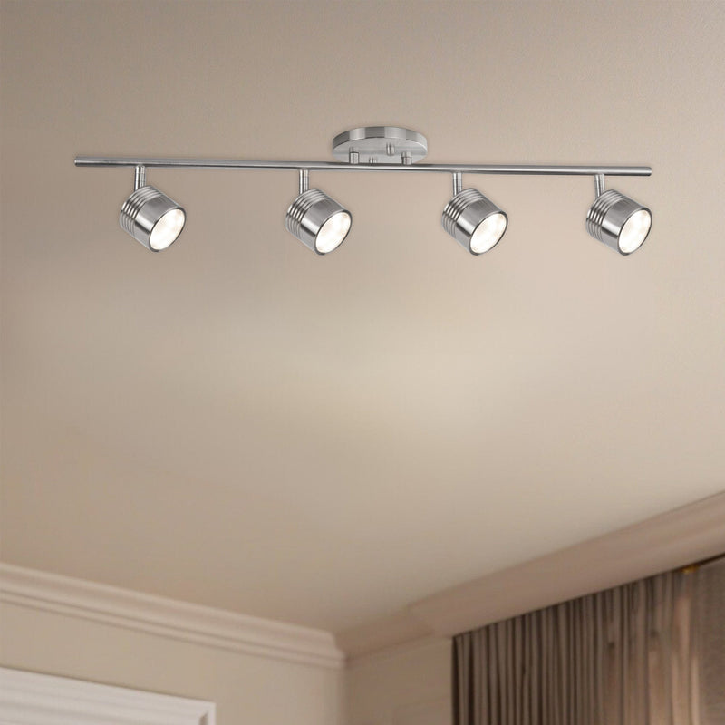 Lyra 30" Semi-Flush Mount in Brushed Nickel