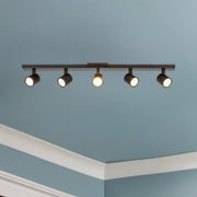 Arnold 35" 5-Head Track Light in Black