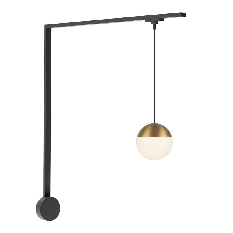 Monae 1-Head Trilo Track LED Wall Kit in Brushed Gold - 3000K