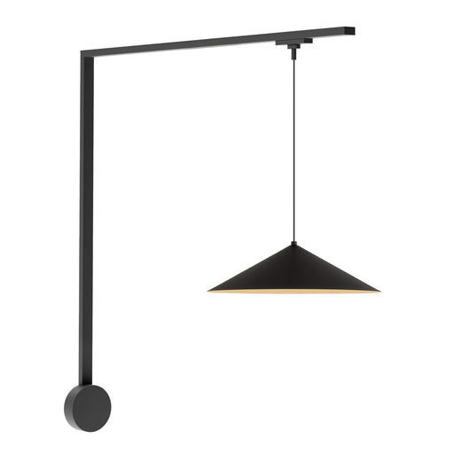 Luiz 1-Head Trilo Track LED Wall Kit in Black - 3000K