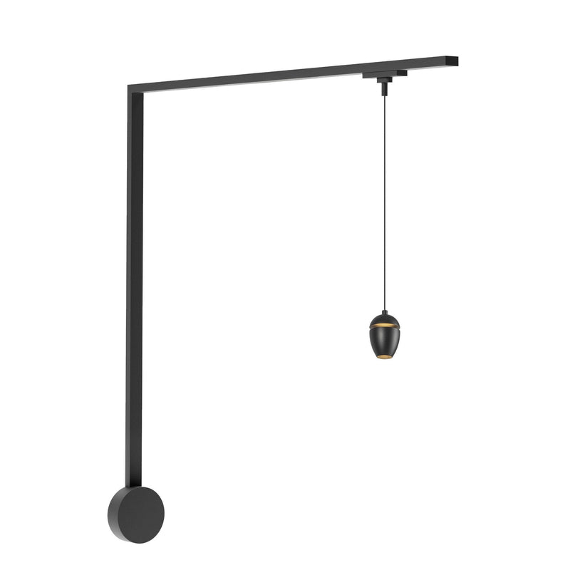 Eloa 1-Head Trilo Track LED Wall Kit in Black - 3000K