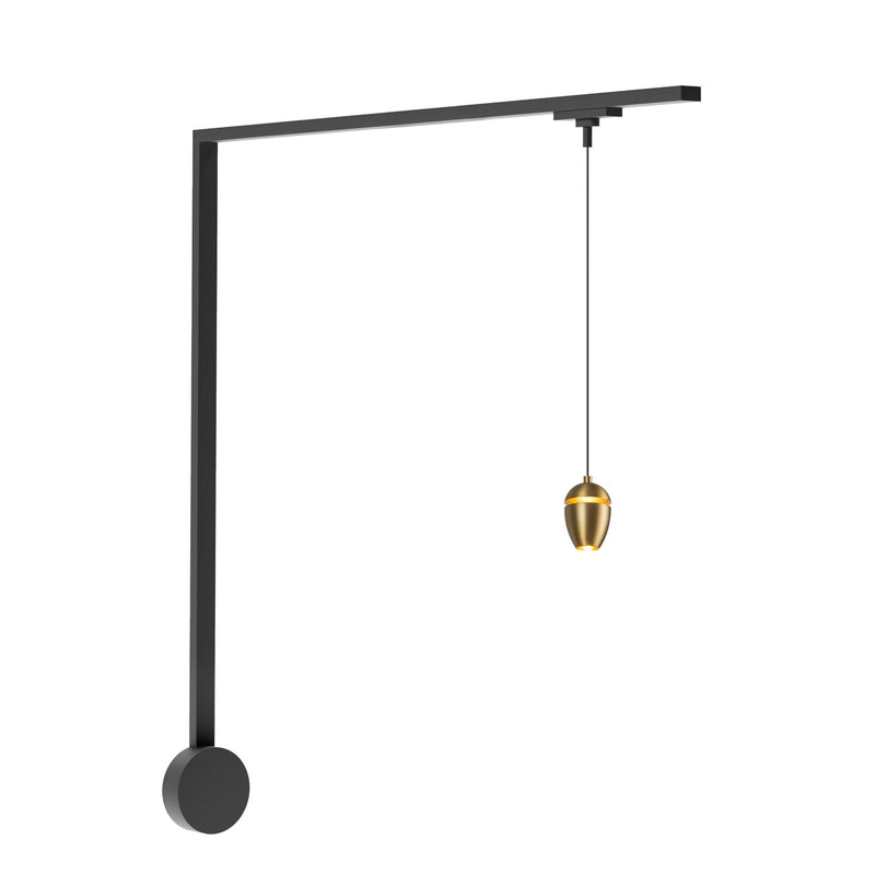 Eloa 1-Head Trilo Track LED Wall Kit in Black - 3000K