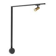 Paolo 1-Head Trilo Track LED Wall Kit in Brushed Gold - 3000K