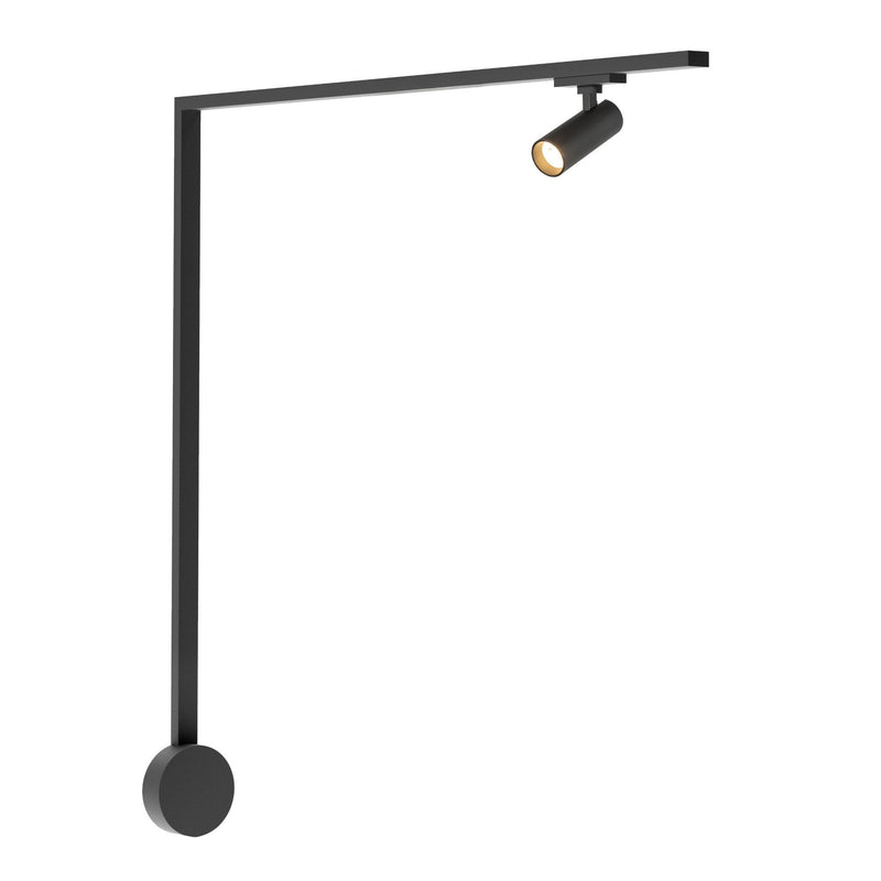 Paolo 1-Head Trilo Track LED Wall Kit in Black - 3000K