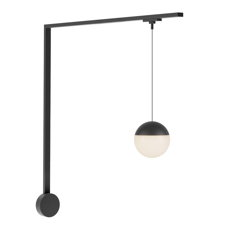 Monae 1-Head Trilo Track LED Wall Kit in Black - 4000K