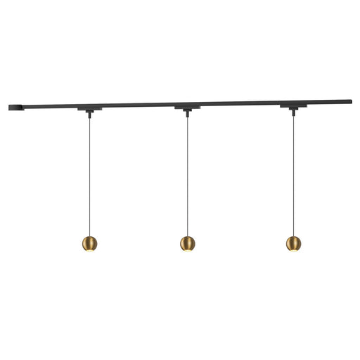 Faria 38" 3-Head Trilo Track LED Ceiling Kit in Brushed Gold - 3000K