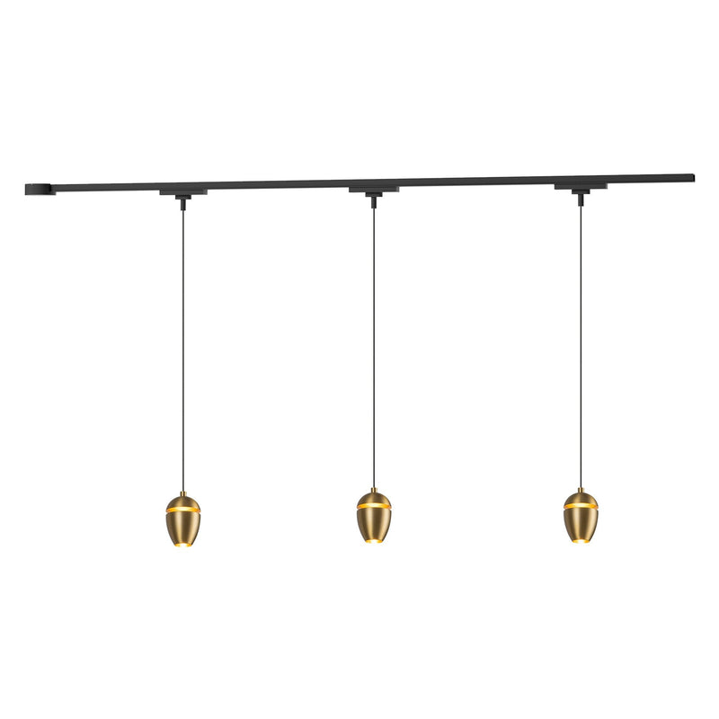 Eloa 38" 3-Head Trilo Track LED Ceiling Kit in Black - 3000K