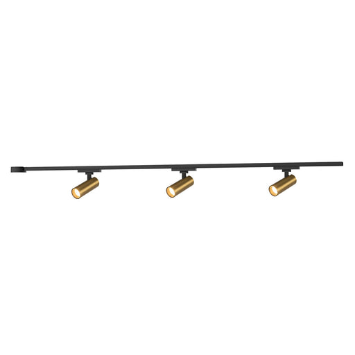 Paolo 38" 3-Head Trilo Track LED Ceiling Kit in Brushed Gold - 3000K