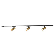 Paolo 38" 3-Head Trilo Track LED Ceiling Kit in Black - 3000K