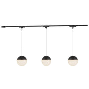 Monae 38" 3-Head Trilo Track LED Ceiling Kit in Black - 4000K