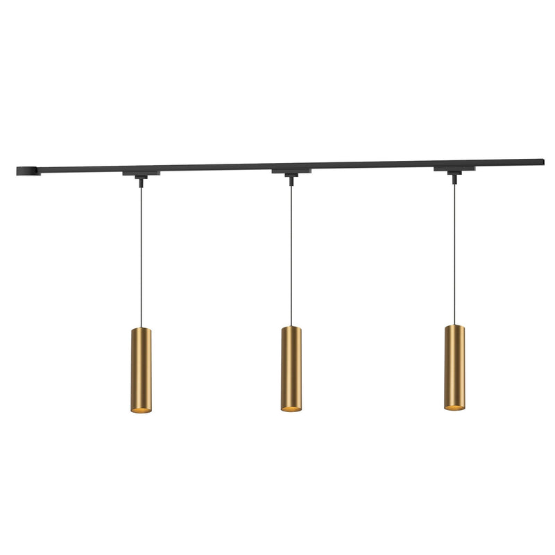 Remuda 38" 3-Head Trilo Track LED Ceiling Kit in Brushed Gold - 4000K