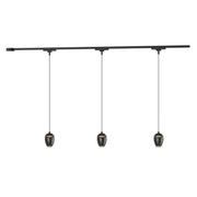 Eloa 38" 3-Head Trilo Track LED Ceiling Kit in Black - 4000K