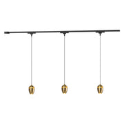 Eloa 38" 3-Head Trilo Track LED Ceiling Kit in Black - 4000K