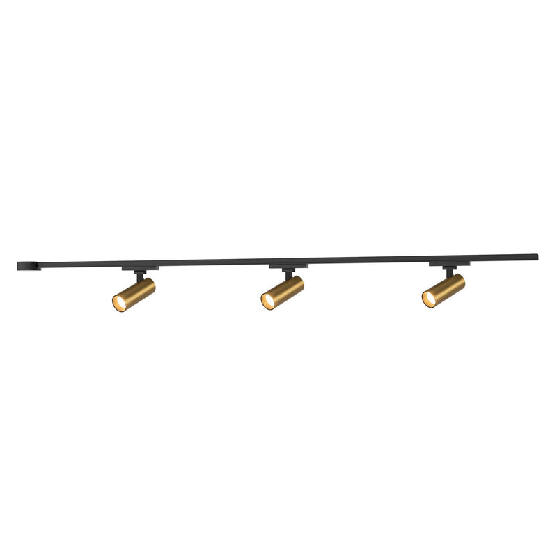 Paolo 38" 3-Head Trilo Track LED Ceiling Kit in Brushed Gold - 4000K
