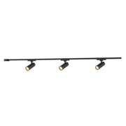Paolo 38" 3-Head Trilo Track LED Ceiling Kit in Black - 4000K