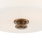 Travis 2 Light 12.5" Semi Flush Mount in Vibrant Gold