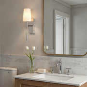 Trenton 1 Light 5" Sconce in Polished Nickel in a room setting