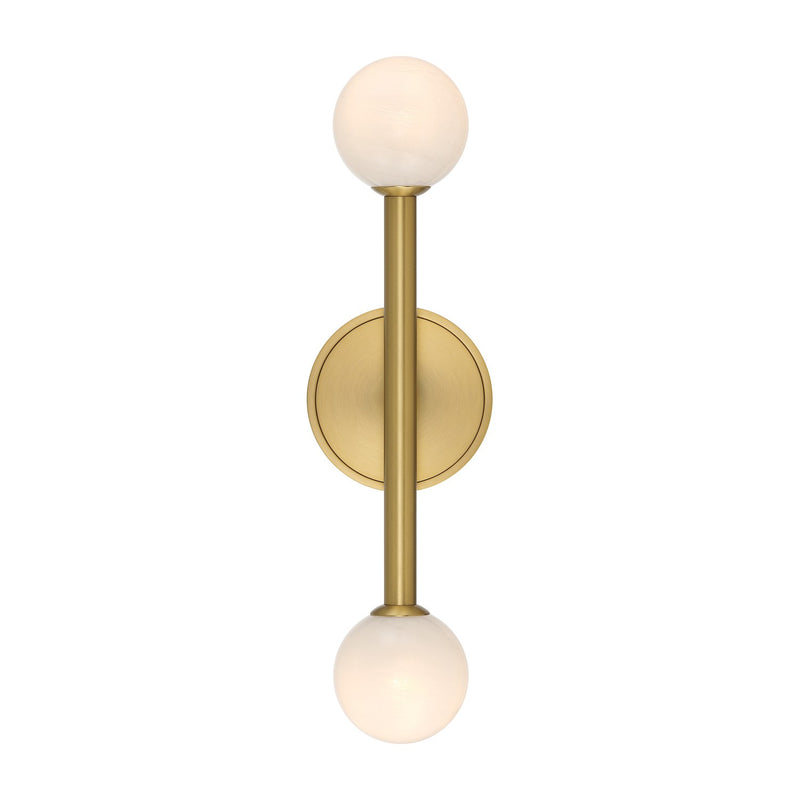 Terrell 2 Light 17.75" LED Bathroom Vanity in Luxe Gold