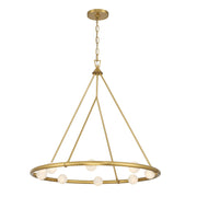 Terrell 8 Light 29.5" LED Chandelier in Luxe Gold