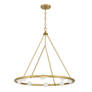 Terrell 8 Light 29.5" LED Chandelier in Luxe Gold